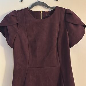 Calvin Klein burgundy Size 10 dress